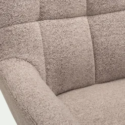 Fauteuil*alinea Fauteuil pivotant en tissu boulette - Beige