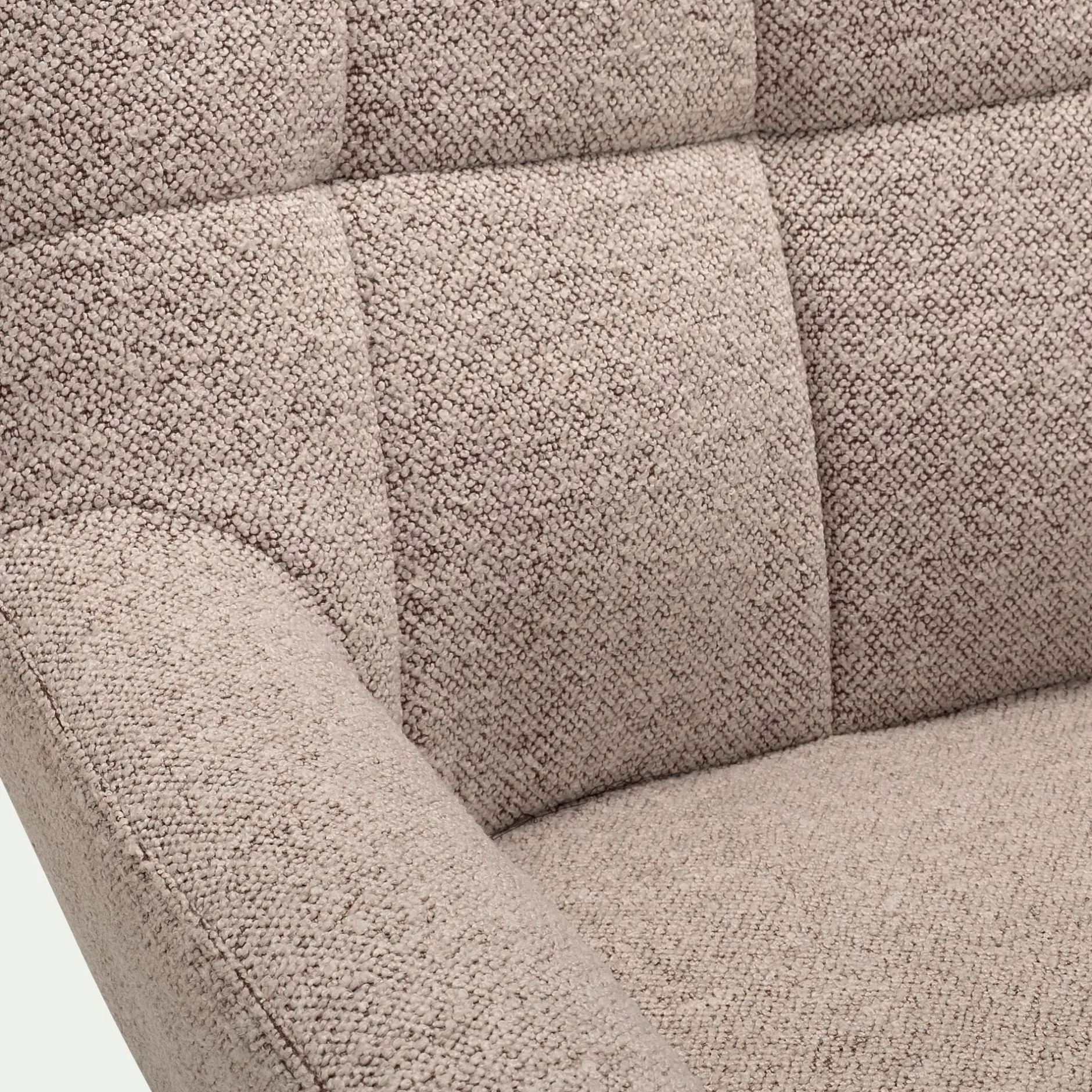 Fauteuil*alinea Fauteuil pivotant en tissu boulette - Beige