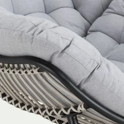 Pouf Exterieur|Fauteuil De Jardin*alinea Fauteuil relax en tissu - borie Gris