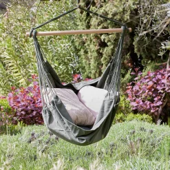 Fauteuil Suspendu*alinea Fauteuil suspendu en polycoton - Vert cèdre