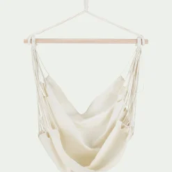 Pouf Exterieur|Fauteuil Suspendu*alinea Fauteuil suspendu en polycoton - blanc écru