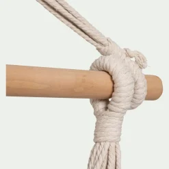 Pouf Exterieur|Fauteuil Suspendu*alinea Fauteuil suspendu motif losange en polycoton - Beige