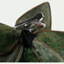 Suspension De Noël|Décoration À Suspendre*alinea Fleur à clip en feutre 14x12cm - Vert