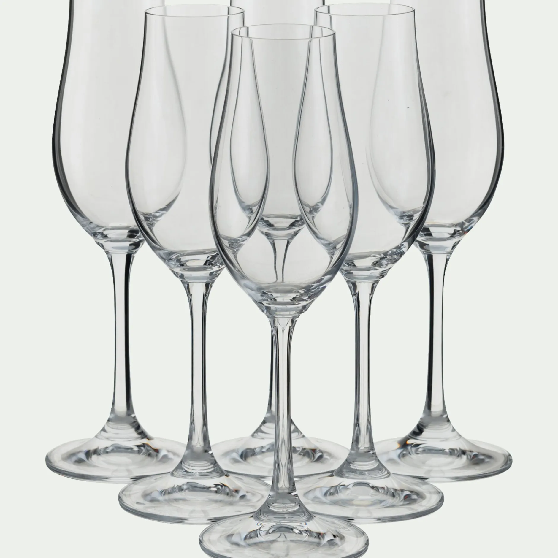 Verre À Pied|Flûte Et Coupe De Champagne*alinea Flûte à champagne en verre 20cl - Transparent