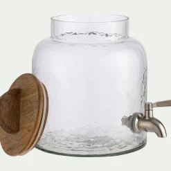 Pichet, Bouteille En Verre Et Carafe|Vaisselle Petit Déjeuner*alinea Fontaine à boisson en verre 3,5l - Transparent