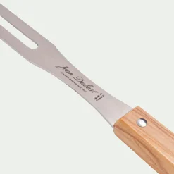 Couteau De Cuisine*alinea Fourchette à découper en inox et bois d'olivier - naturel