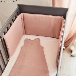 Bureau Enfant|Linge Pour Bébé*alinea Gigoteuse évolutive en gaze de coton bio (70 à 90cm) - Rose salina