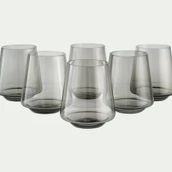 Verre À Eau*alinea Gobelet bas en verre sodo-calcique 44cl - Noir