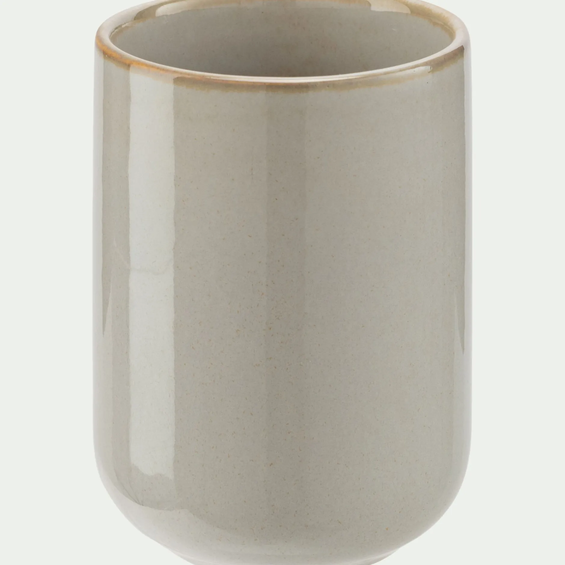 Accessoire De Salle De Bain*alinea Gobelet en céramique - Gris