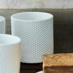 Accessoire De Salle De Bain*alinea Gobelet en céramique H9,5cm - ventoux Blanc