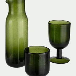 Verre À Eau|Verre Et Carafe De Noël*alinea Gobelet en verre bullé 26cl - avocado Vert