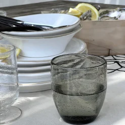 Verre À Eau*alinea Gobelet en verre bullé 35cl - Gris