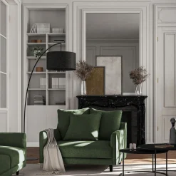 Fauteuil|Petit Canapé*alinea Grand fauteuil fixe en tissu genesis - cèdre Vert