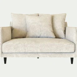 Fauteuil|Petit Canapé*alinea Grand fauteuil fixe en tissu genesis - Blanc ventoux