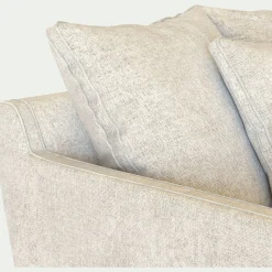 Fauteuil|Petit Canapé*alinea Grand fauteuil fixe en tissu genesis - Blanc ventoux