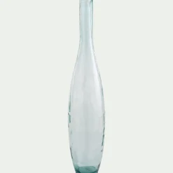 Vase*alinea Grand vase bouteille en verre recyclé - H100cm Bleu