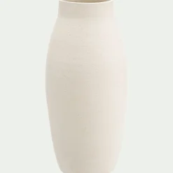 Vase*alinea Grand vase en grès moucheté H45cm - Blanc
