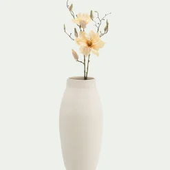 Vase*alinea Grand vase en grès moucheté H45cm - Blanc