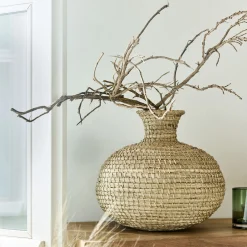 Vase*alinea Grand vase en jonc de mer tressé H33cm - Naturel