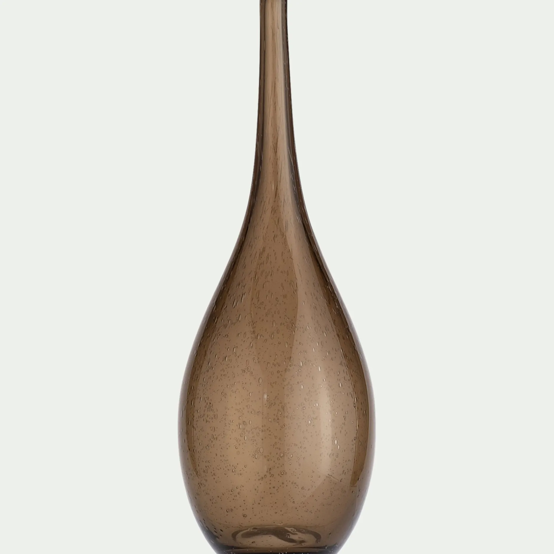 Décoration À Poser|Vase*alinea Grand vase en verre bullé H39cm - Marron