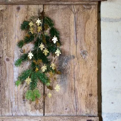 Guirlande De Noël*alinea Guirlande de Noël en feuilles en laiton L183cm - Doré