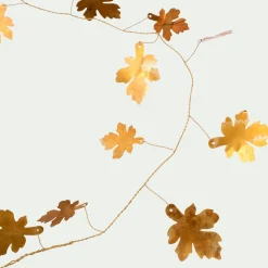 Guirlande De Noël*alinea Guirlande de Noël en feuilles en laiton L183cm - Doré