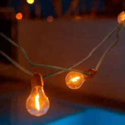 Luminaire Exterieur|Guirlandes Lumineuses Extérieur*alinea Guirlande électrique avec câble en jute 10 ampoules 8m - Naturel