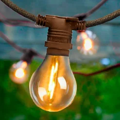 Luminaire Exterieur|Guirlandes Lumineuses Extérieur*alinea Guirlande électrique avec câble en jute 10 ampoules 8m - Naturel