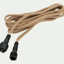 Luminaire Exterieur|Lampes Solaires & Nomades*alinea Guirlande lumineuse solaire en jute - 8m Naturel