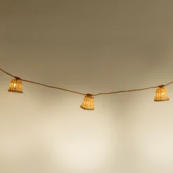 Luminaire Exterieur|Lampes Solaires & Nomades*alinea Guirlande lumineuse solaire naturelle 8m - Beige