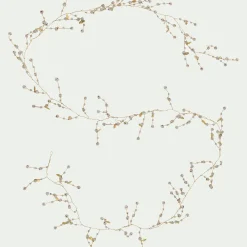 Guirlande De Noël*alinea Gurilande de Noël en fer et en verre L183cm - Doré