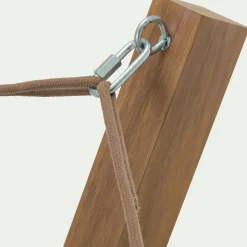 Hamac*alinea Hamac en acier effet teck - Beige