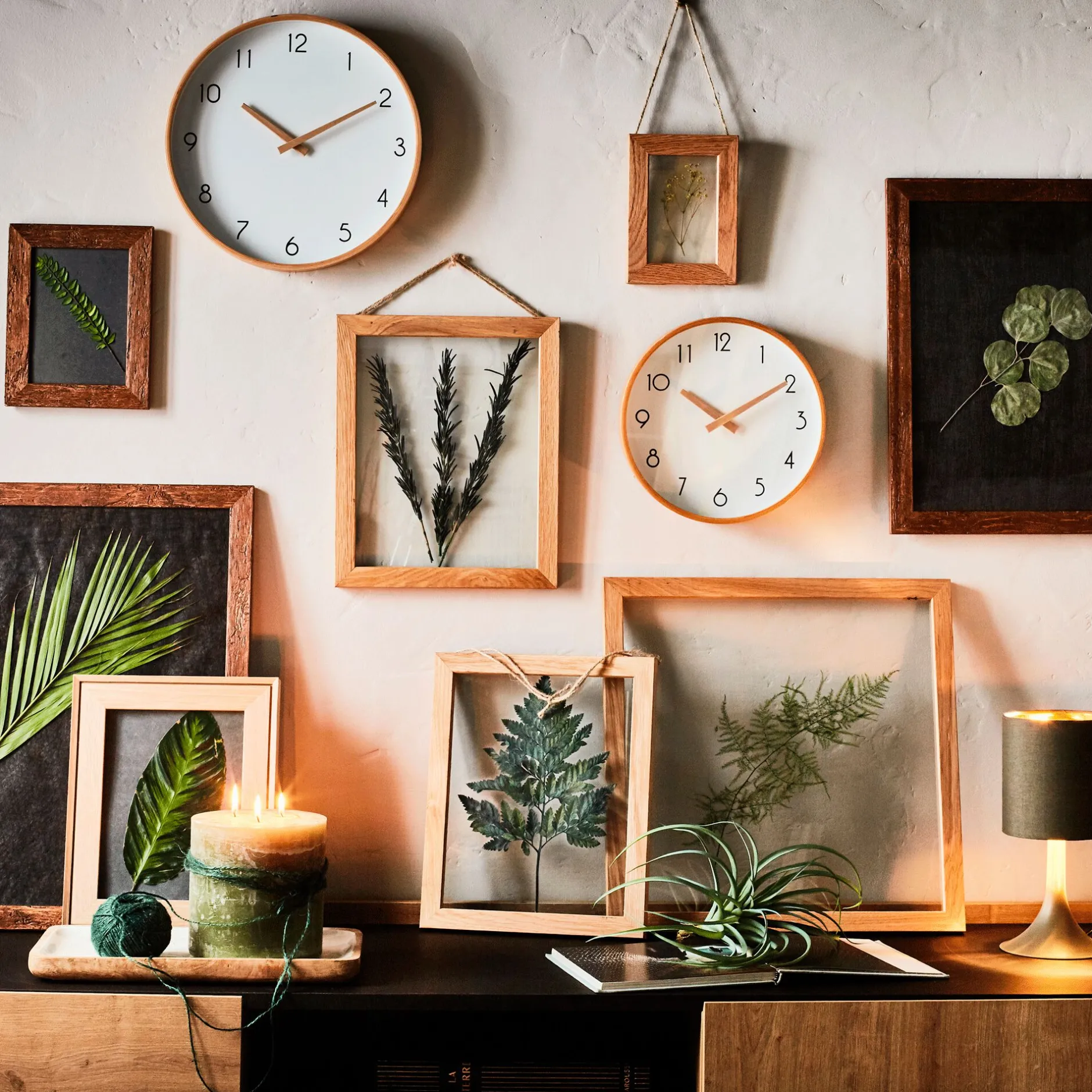 Horloge*alinea Horloge en bois de hêtre D26cm - naturel Blanc