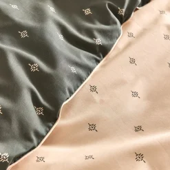 Housse De Couette*alinea Housse de couette à motifs 240x220cm en coton - Vert