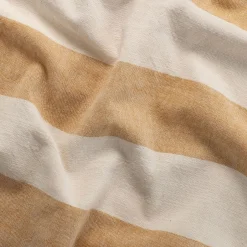 Parure De Lit*alinea Housse de couette à rayures en coton flammé lavé 240x220cm - Jaune