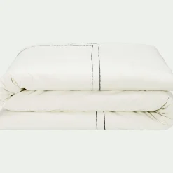 Housse De Couette*alinea Housse de couette brodée en coton 240x220cm - écru Ecru