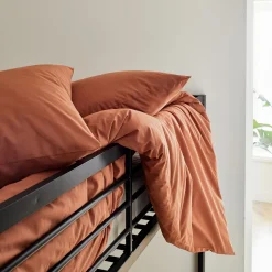 Housse De Couette*alinea Housse de couette en coton 260x240cm - brun rustrel Marron