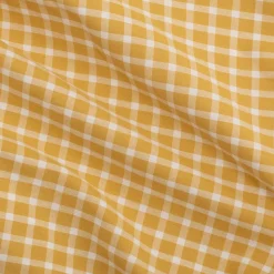 Housse De Couette*alinea Housse de couette en coton motif carreaux 240x220cm - Jaune