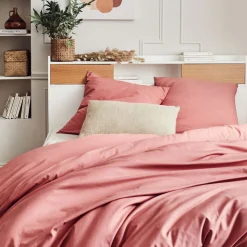 Housse De Couette*alinea Housse de couette en coton 140x200cm - ricin Rouge