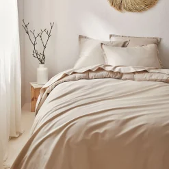 Housse De Couette*alinea Housse de couette en coton bio 240x220cm - alpilles Beige