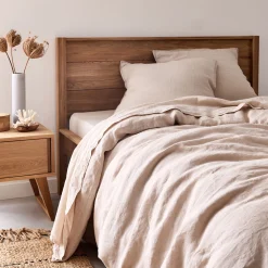 Housse De Couette*alinea Housse de couette en lin lavé 240x220cm - Beige