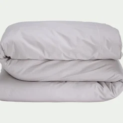 Housse De Couette*alinea Housse de couette en percale de coton 240x220cm - perle Gris