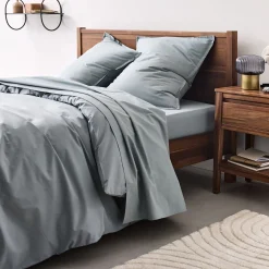 Housse De Couette*alinea Housse de couette en percale de coton 240x220cm - calaluna Bleu