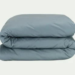 Housse De Couette*alinea Housse de couette en satin lavé 240x220cm - orage Bleu