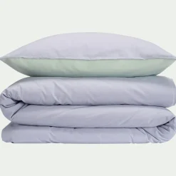 Bureau Enfant|Linge De Lit Enfant*alinea Housse de couette enfant bicolore 140x200cm et 1 taie d'oreiller 63x63cm - Bleu