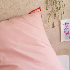 Bureau Enfant|Linge De Lit Enfant*alinea Housse de couette enfant 140x200cm et 1 taie d'oreiller 63x63cm en coton - Rose