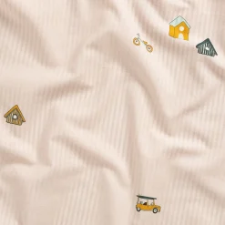 Bureau Enfant|Linge De Lit Enfant*alinea Housse de couette enfant 140x200cm et 1 taie d'oreiller 65x65cm en coton - motifs fantaisie Vert