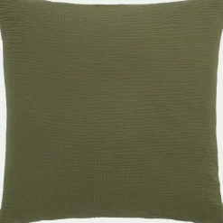 Parure De Lit*alinea Housse de couette 260x240cm et 2 taies d'oreiller 63x63cm en double gaze de coton - sauge Vert
