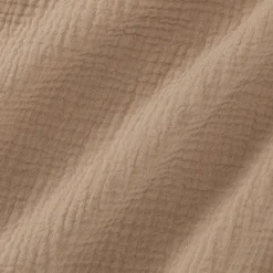 Parure De Lit*alinea Housse de couette 240x220cm et 2 taies d'oreiller 63x63cm en double gaze de coton - alpilles Beige