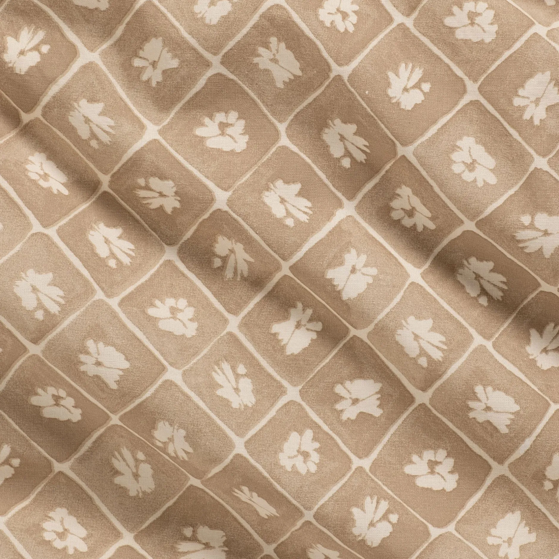 Parure De Lit*alinea Housse de couette 260x240cm et 2 taies d'oreiller 63x63cm en coton lavé - Beige